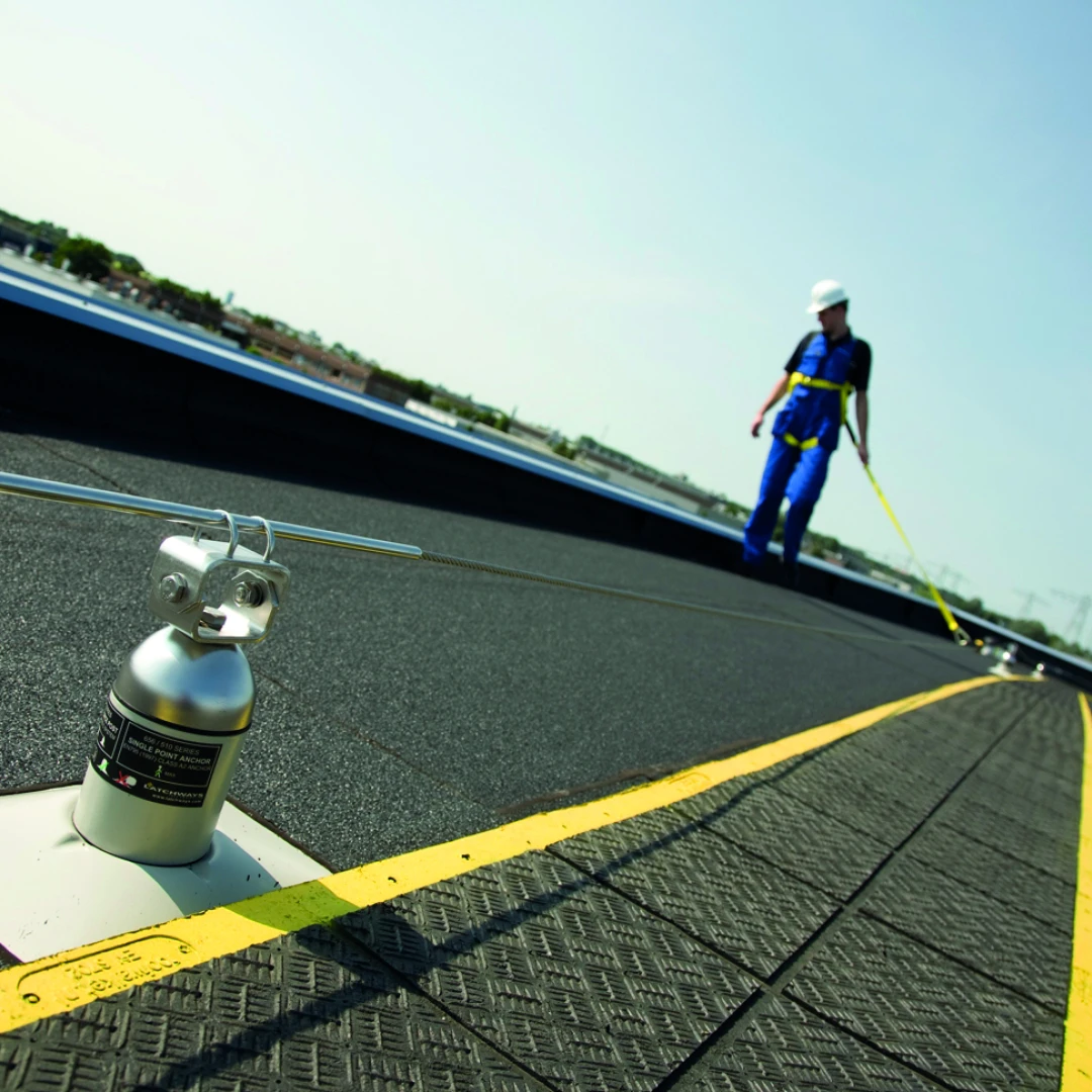 Kabelsysteem met ankerpunten - valbeveiliging