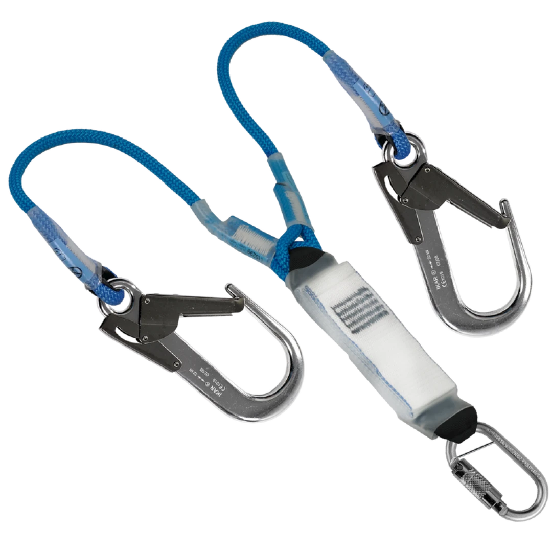 IKAR Climbing Lanyard Twin Legged Energy Absorbing Lanyard