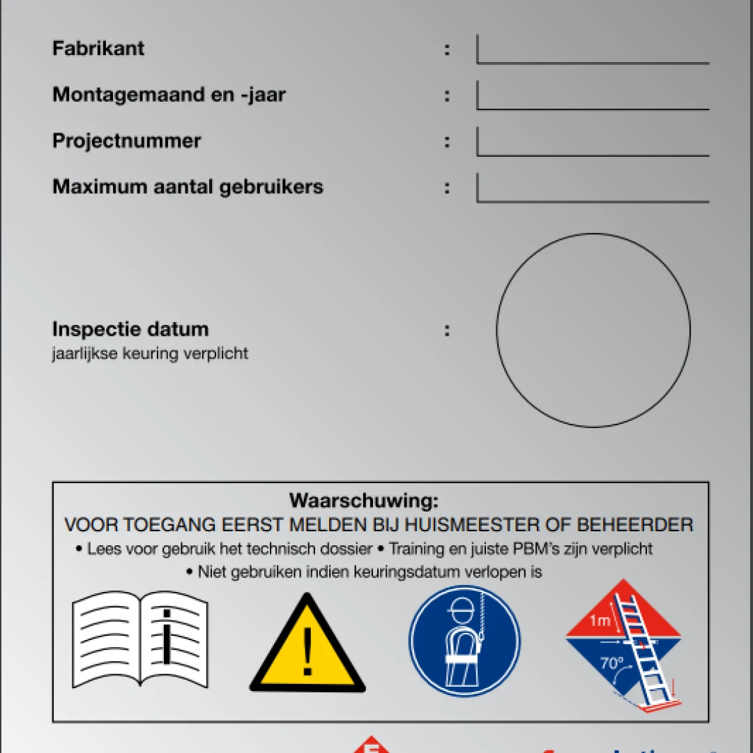 Opstelplaats ladder