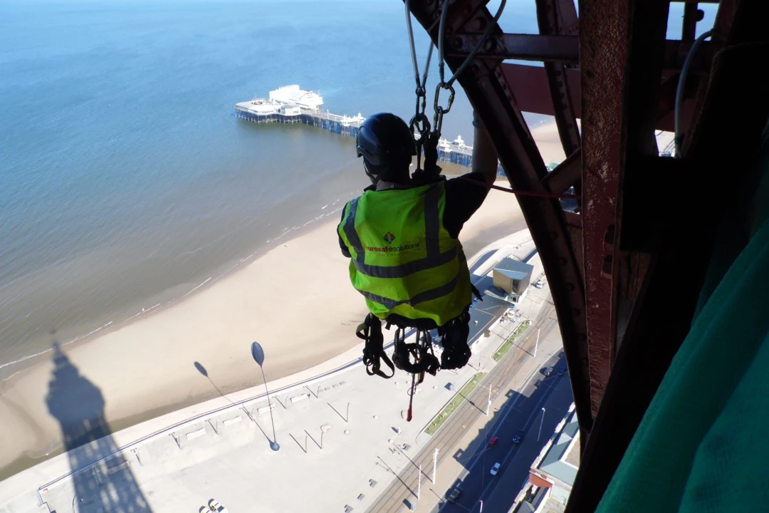 Valbeveiliging op The Blackpool Tower UK
