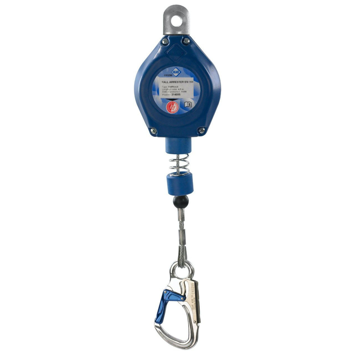 Ids Block Rope IKAR Fall Arrest Block Steel Rope Aluminium Housing | Eurosafe