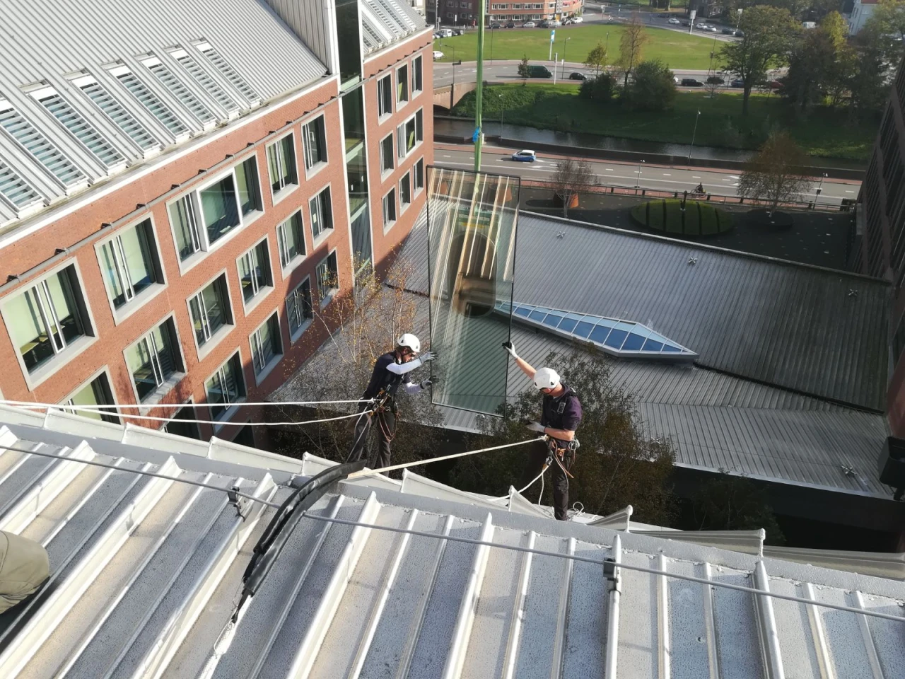 PV panel installation - Rope Access