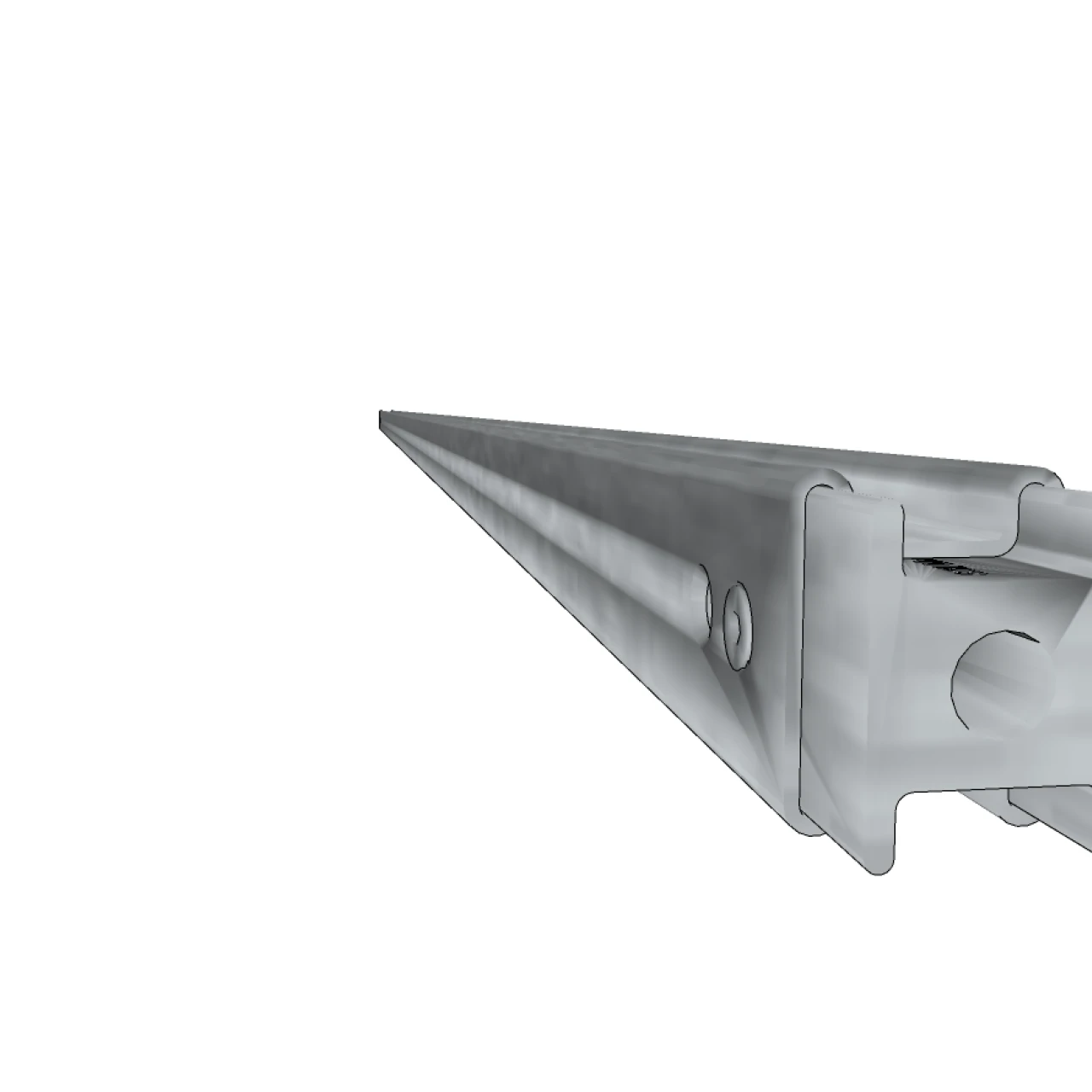 3D tekening van rail