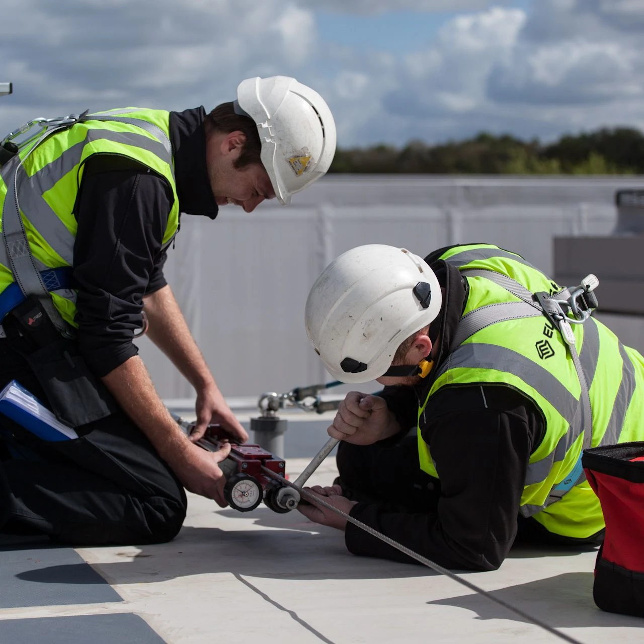 Roof Safety Wire Inspection