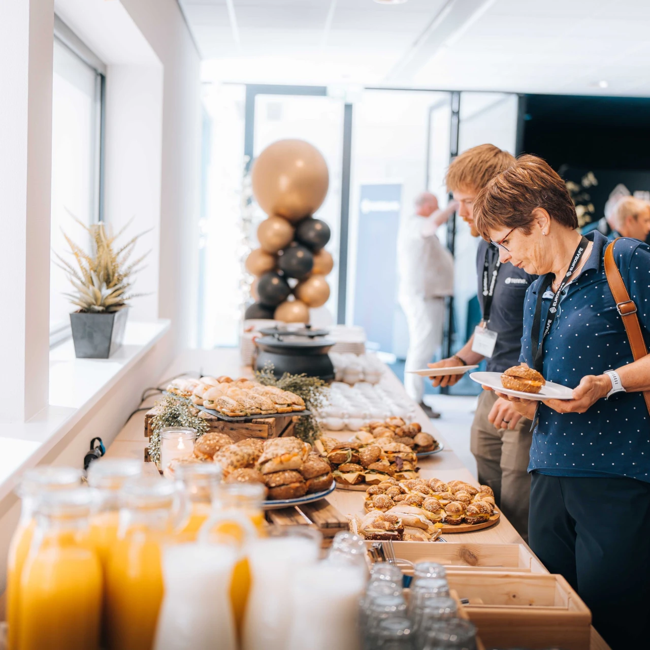 een lunchbuffet