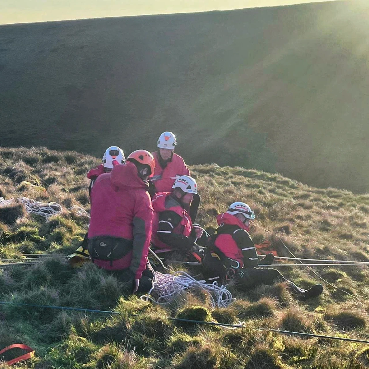 Woodhead Mountain Rescue team