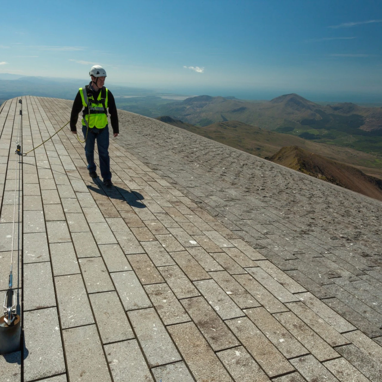 Snowdon Summit, working at height, latchways