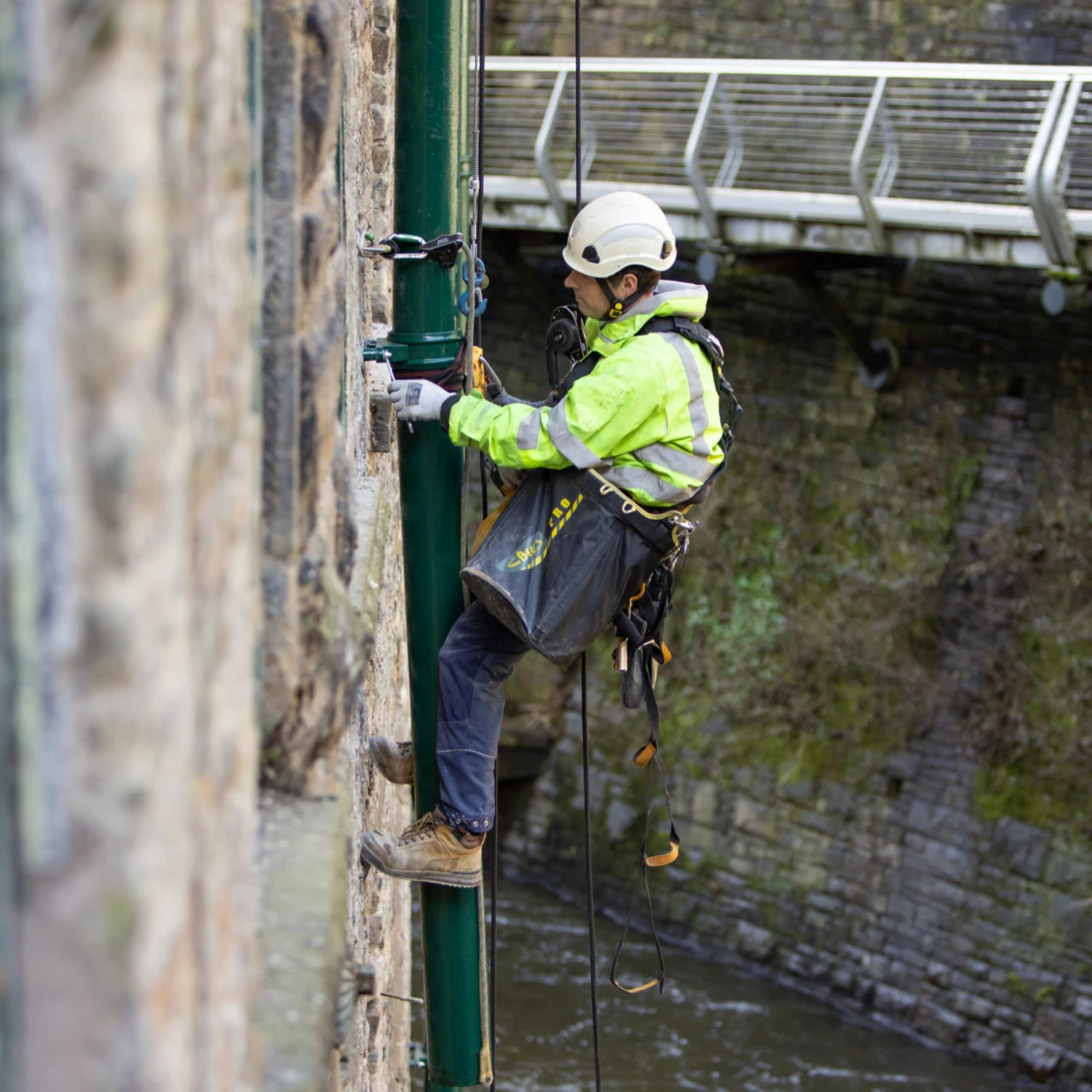 Torr Vale Mill, Rope Access