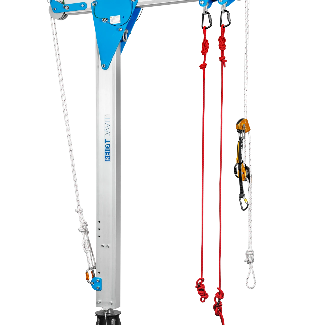 Davit system for rope access