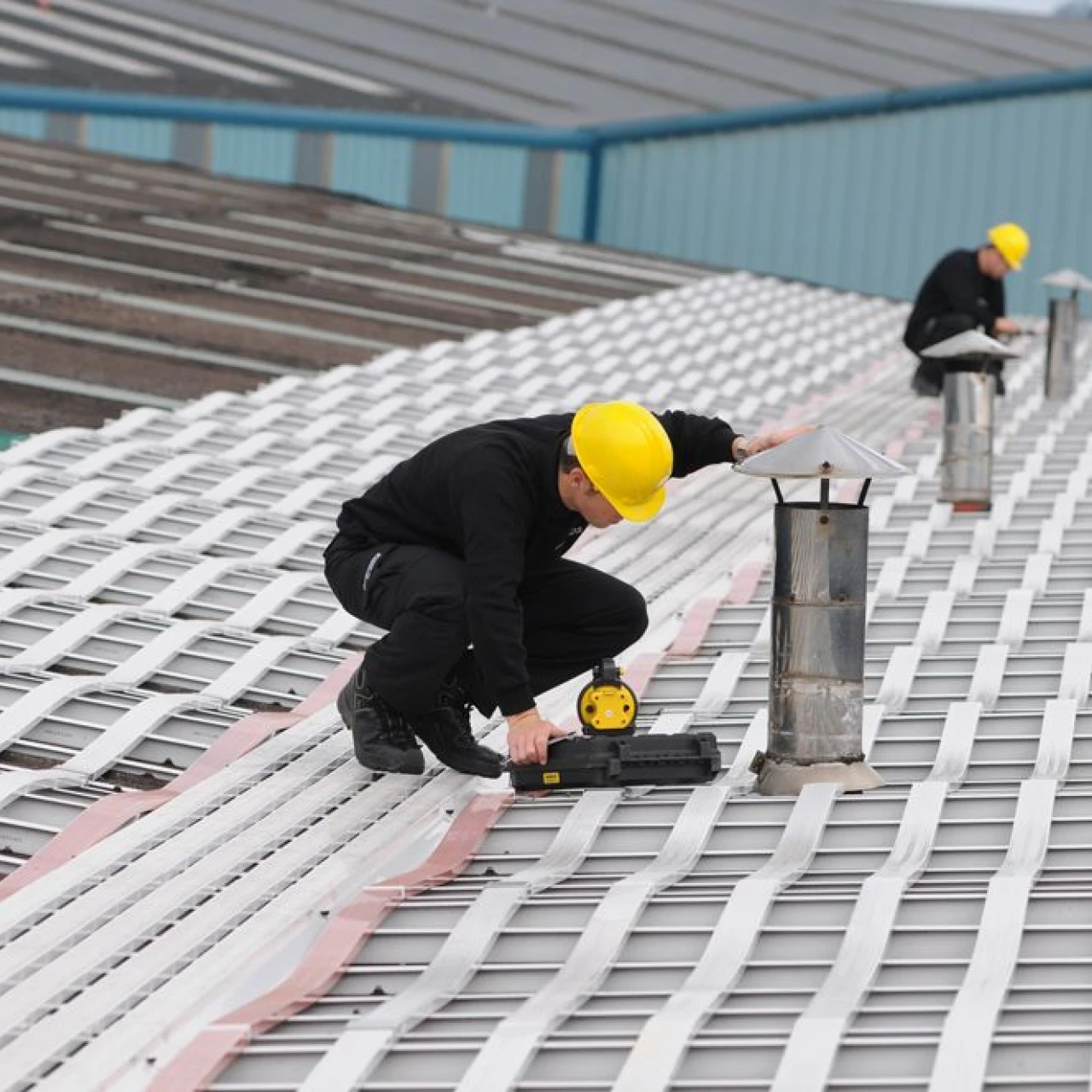 Fall Proof Covers being installed