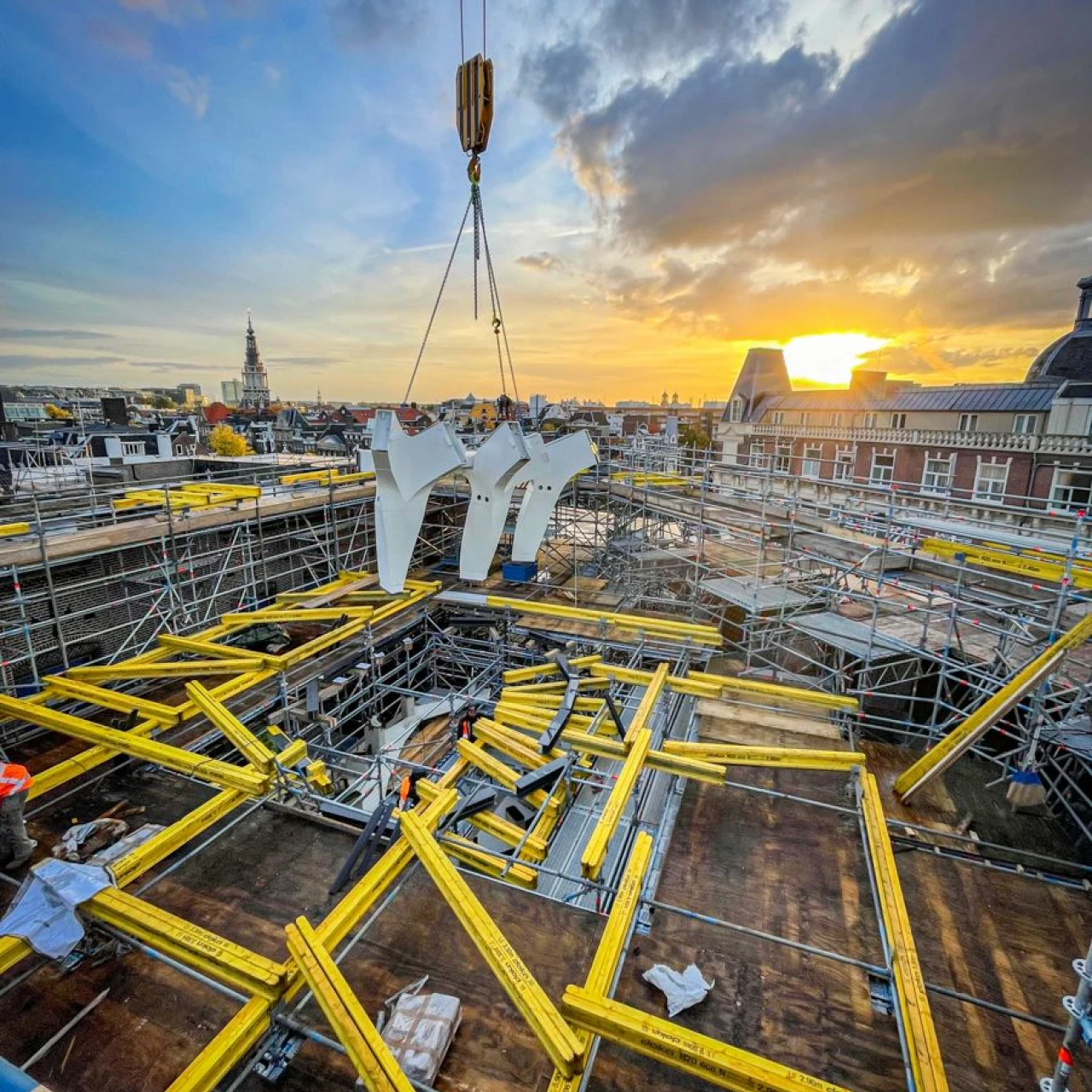 constructie op dak