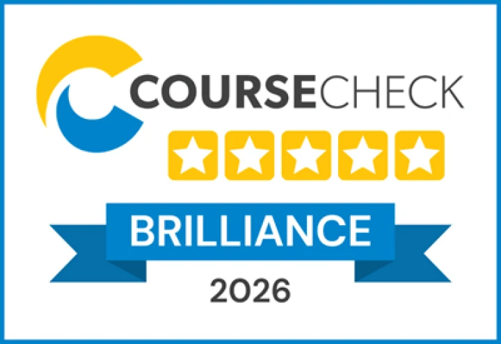 CourseCheck Brilliance 2026 Badge